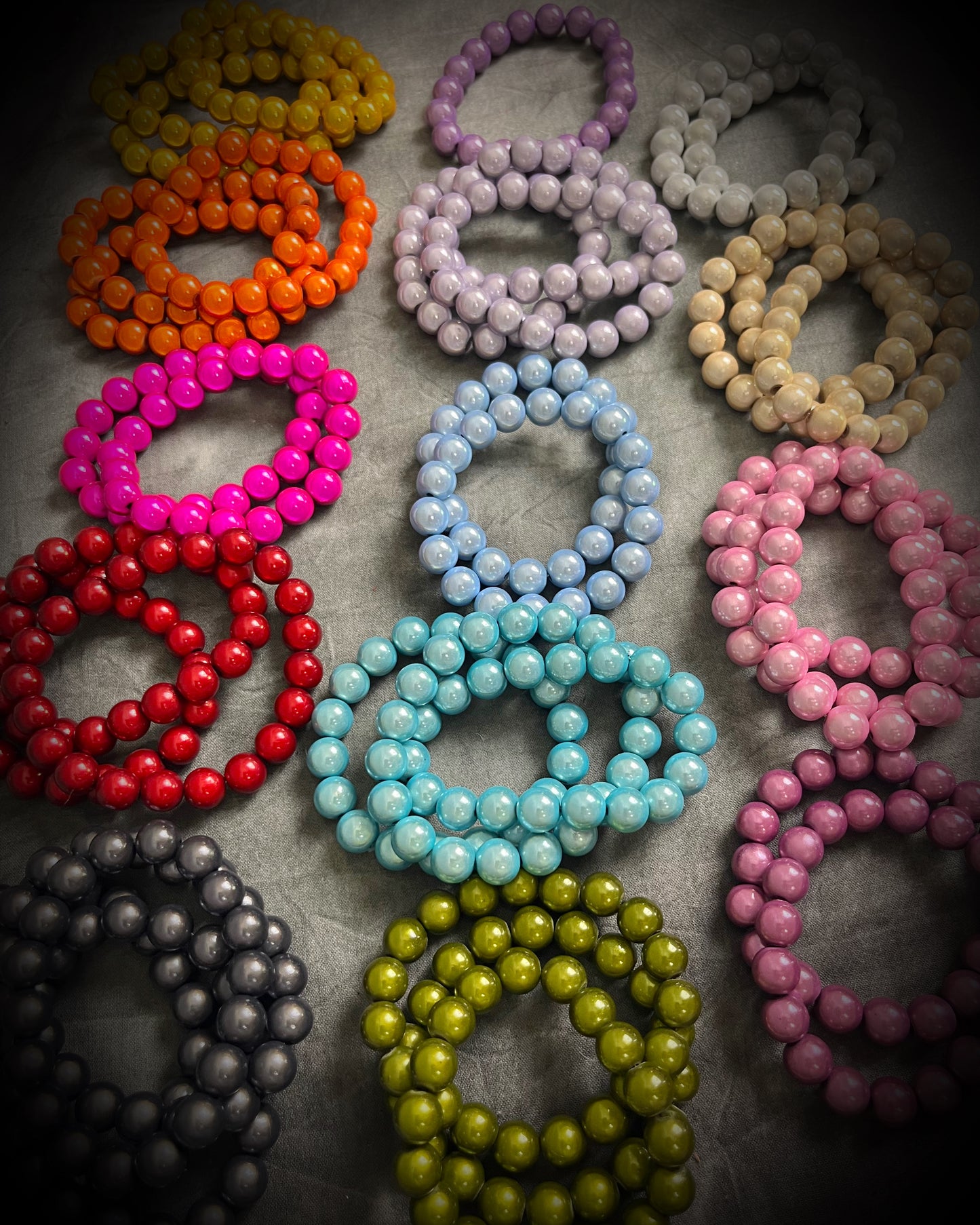 Colorful Eclipse bracelets from Become Spellbound! Magical illusion bracelets for stacking, parties, summer jewelry, festivals, raves, travel jewelry and more!