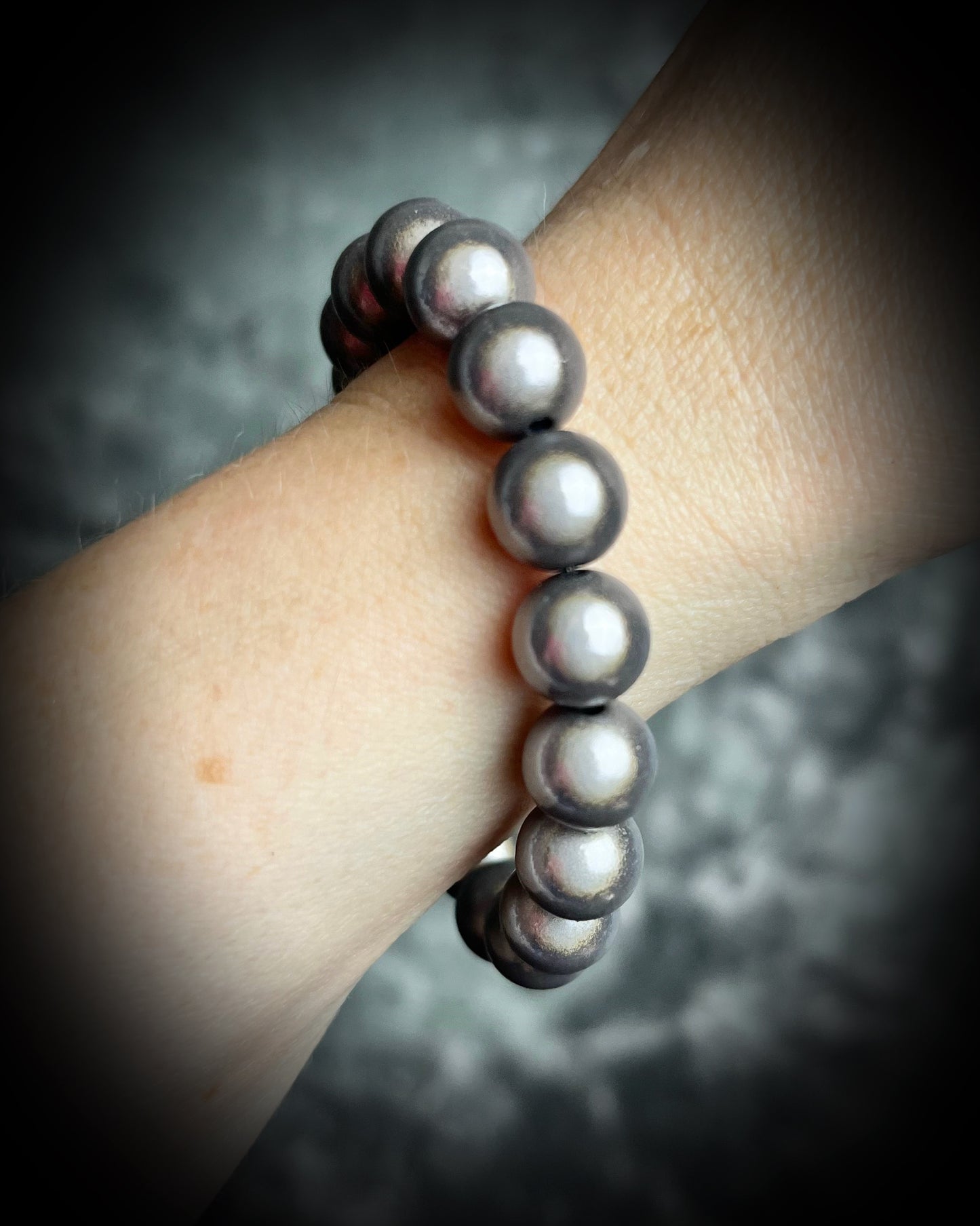 Colorful Eclipse bracelets from Become Spellbound! Magical illusion bracelets for stacking, parties, summer jewelry, festivals, raves, travel jewelry and more! Gift for her, oyster pearl beaded bracelet.