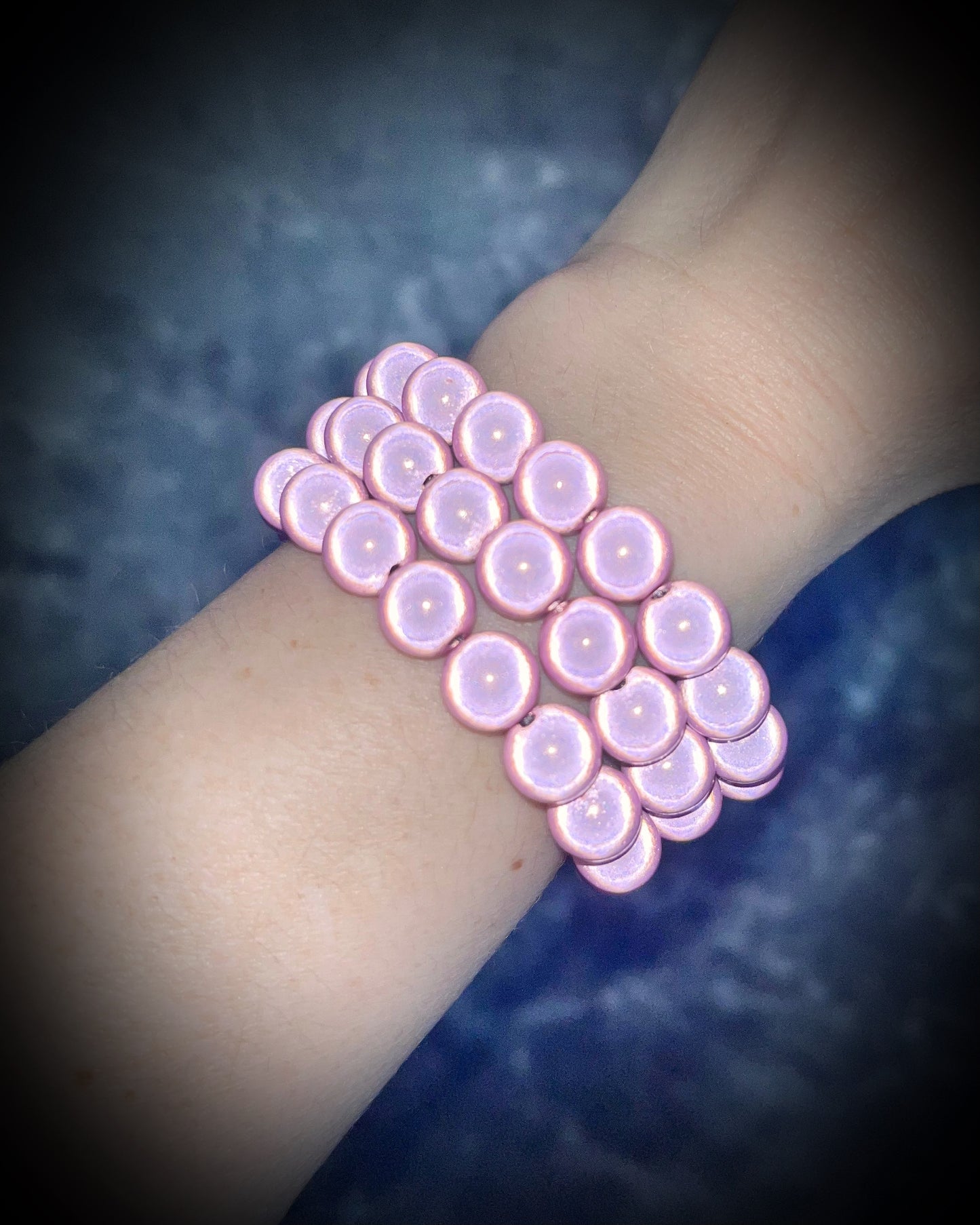 Colorful Eclipse bracelets from Become Spellbound! Magical illusion bracelets for stacking, parties, summer jewelry, festivals, raves, travel jewelry and more! Gift for her, pink beaded bracelet.