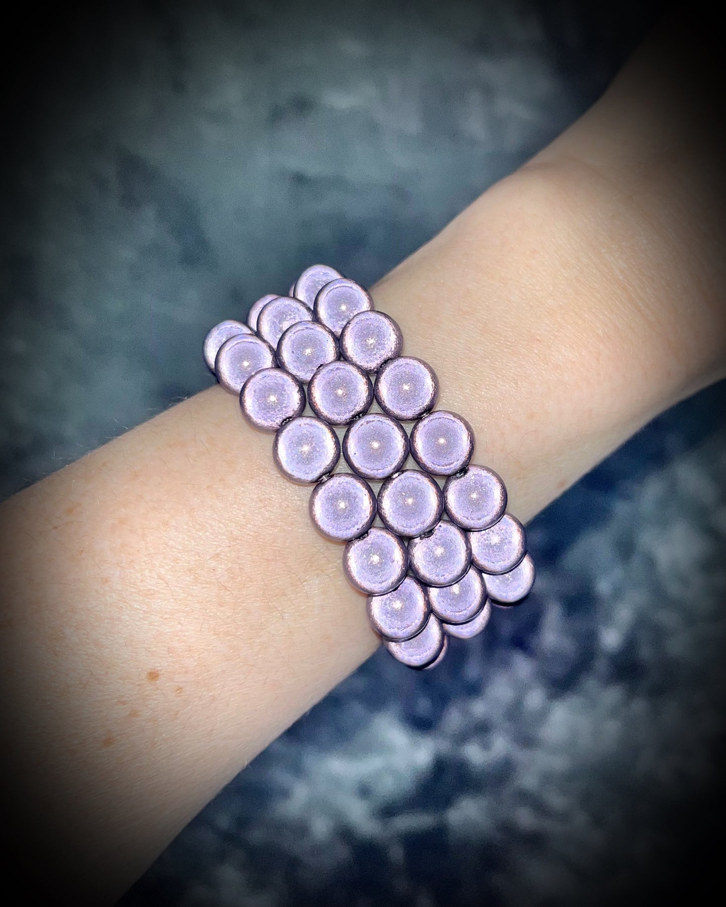 Colorful Eclipse bracelets from Become Spellbound! Magical illusion bracelets for stacking, parties, summer jewelry, festivals, raves, travel jewelry and more! Gift for her, black beaded bracelet.