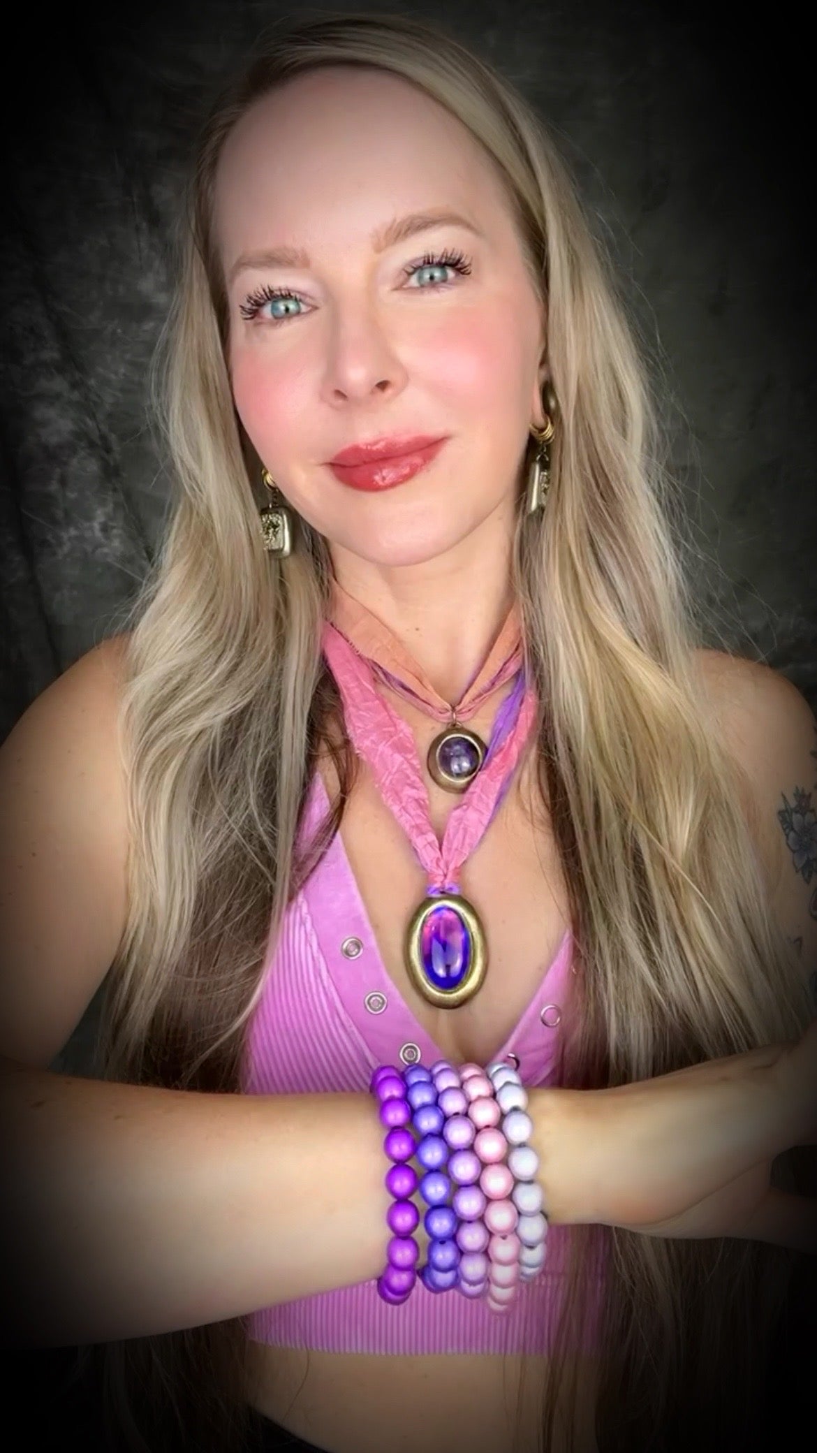 Natural star ruby birthstone necklace. July birthstone gift for her. Zodiac necklace for Cancer. Star ruby handmade necklace on recycled silks, textile necklace. Colorful boho necklace for summer 2025 adventures.