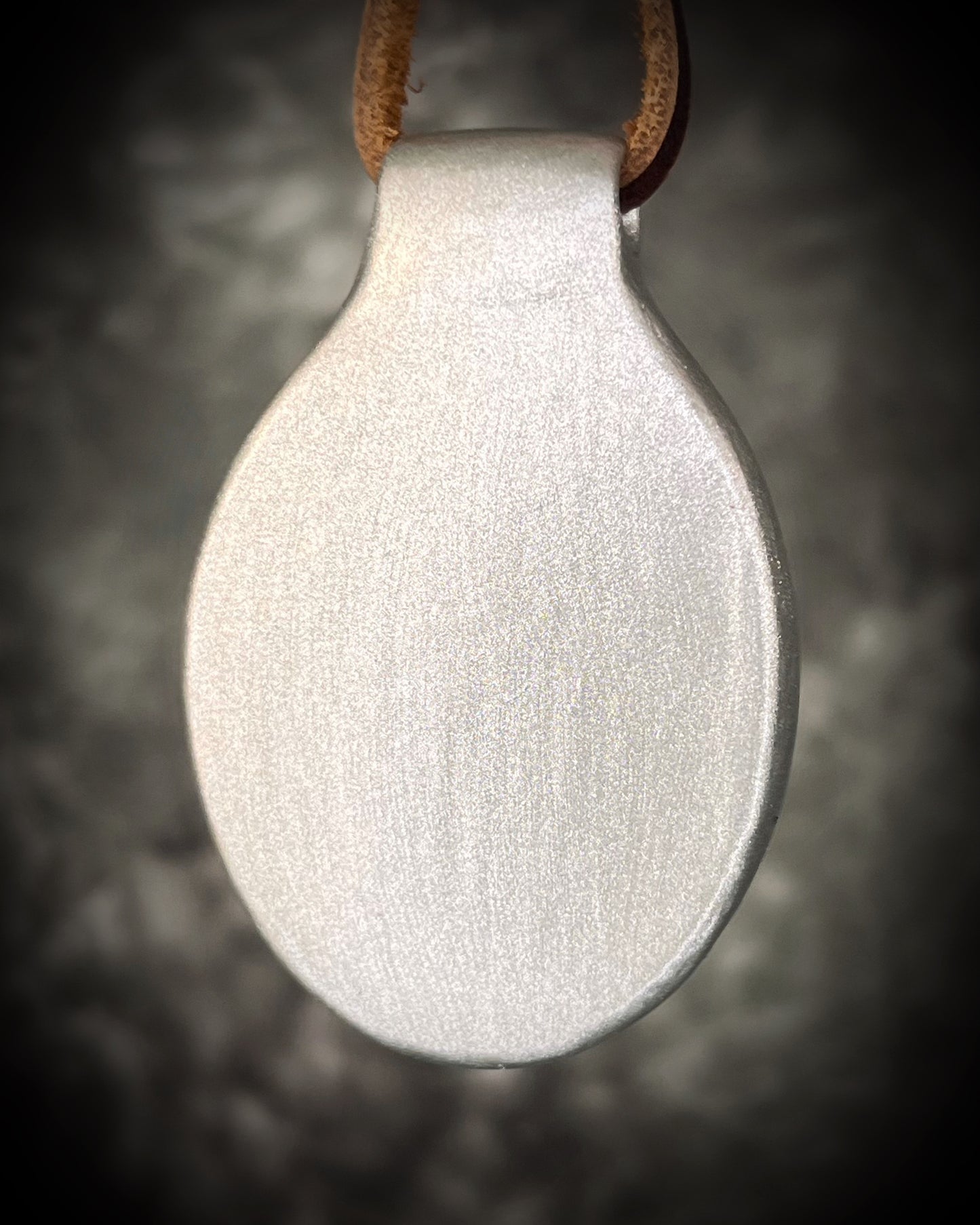 Rose Quartz crystal pendant necklace in silver finish on soft brown leather cord romantic handmade crystal jewelry gift for her.