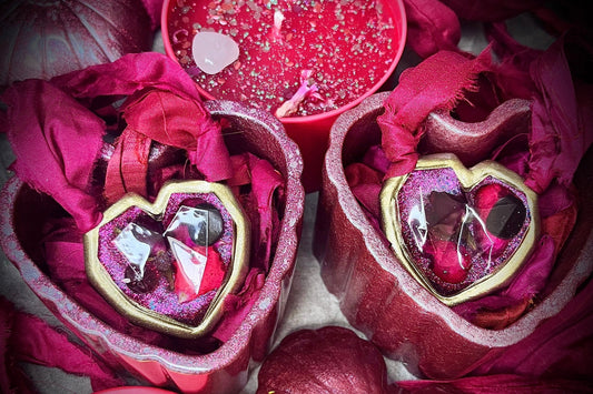 Become Spellbound presents Aphrodites Charm Box, a Valentines Gift set for goddess energy and self-love