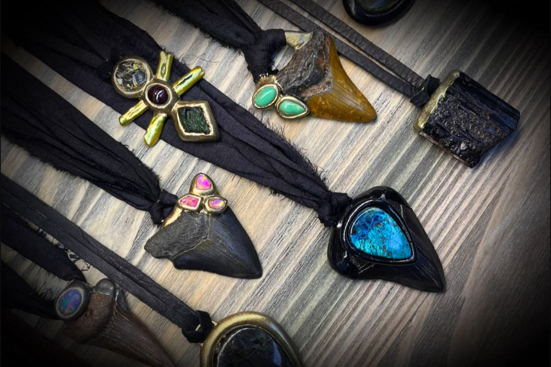 Crystal Jewelry, Leather Cords, and Natural Materials: The Biggest An example of handmade jewelry pieces to highlight the blog post: Jewelry Trends for Summer and Fall 2026