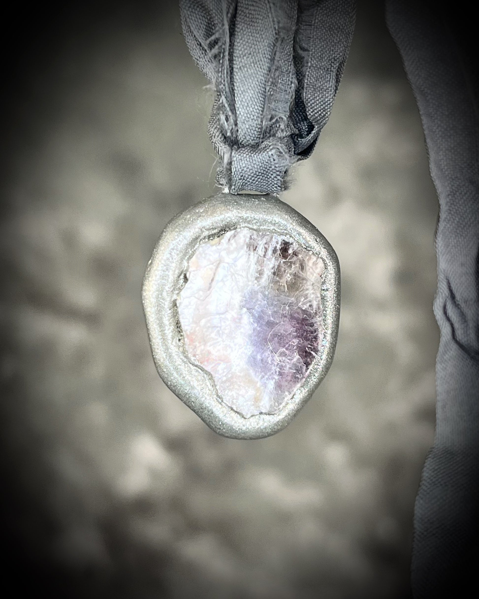 Lepidolite 2025 Crystal of the Year Handmade Calming Crystal Healing Charm for anti-anxiety, soothing energy.  Bag or purse charm, necklace or bracelet customizable jewelry!