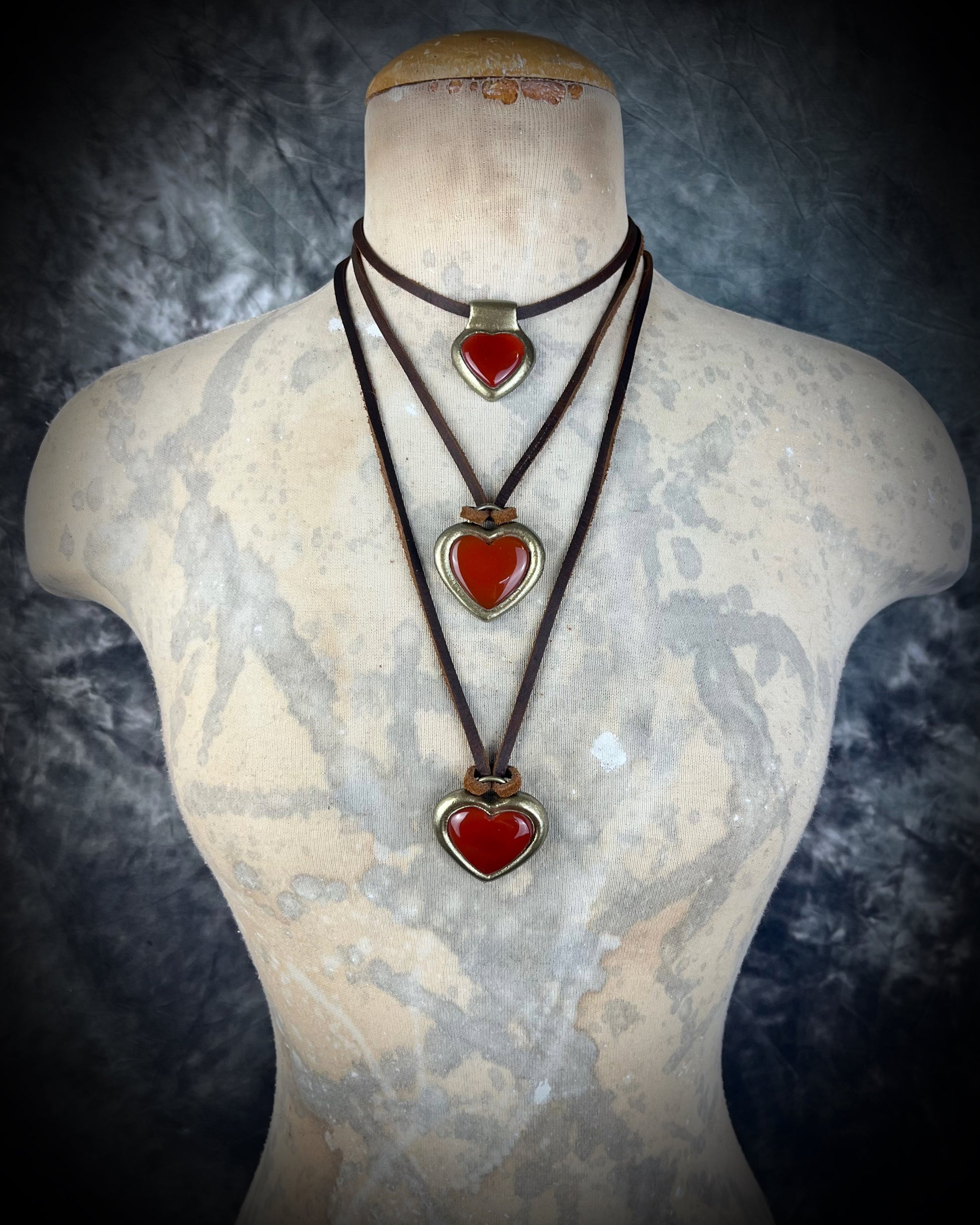 2026 Crystal of the year Carnelian crystal pendant on dark brown leather cord, mystical jewelry for grounding energy, strength, motivation and warm bohemian vibes.