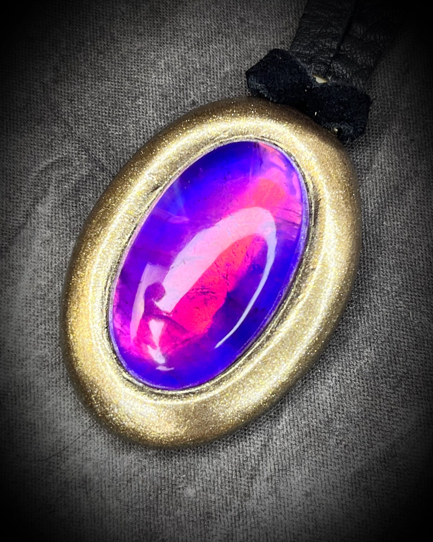 Amethyst Crystal Healing Handmade Talisman and Aquarius Zodiac Birthstone Jewelry on Recycled Silk