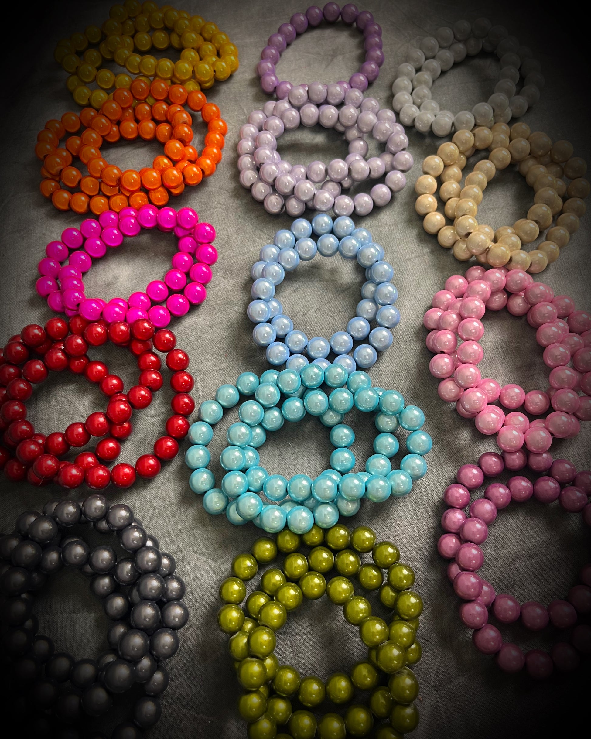 Colorful Eclipse bracelets from Become Spellbound!  Magical illusion bracelets for stacking, parties, summer jewelry, festivals, raves, travel jewelry and more!  