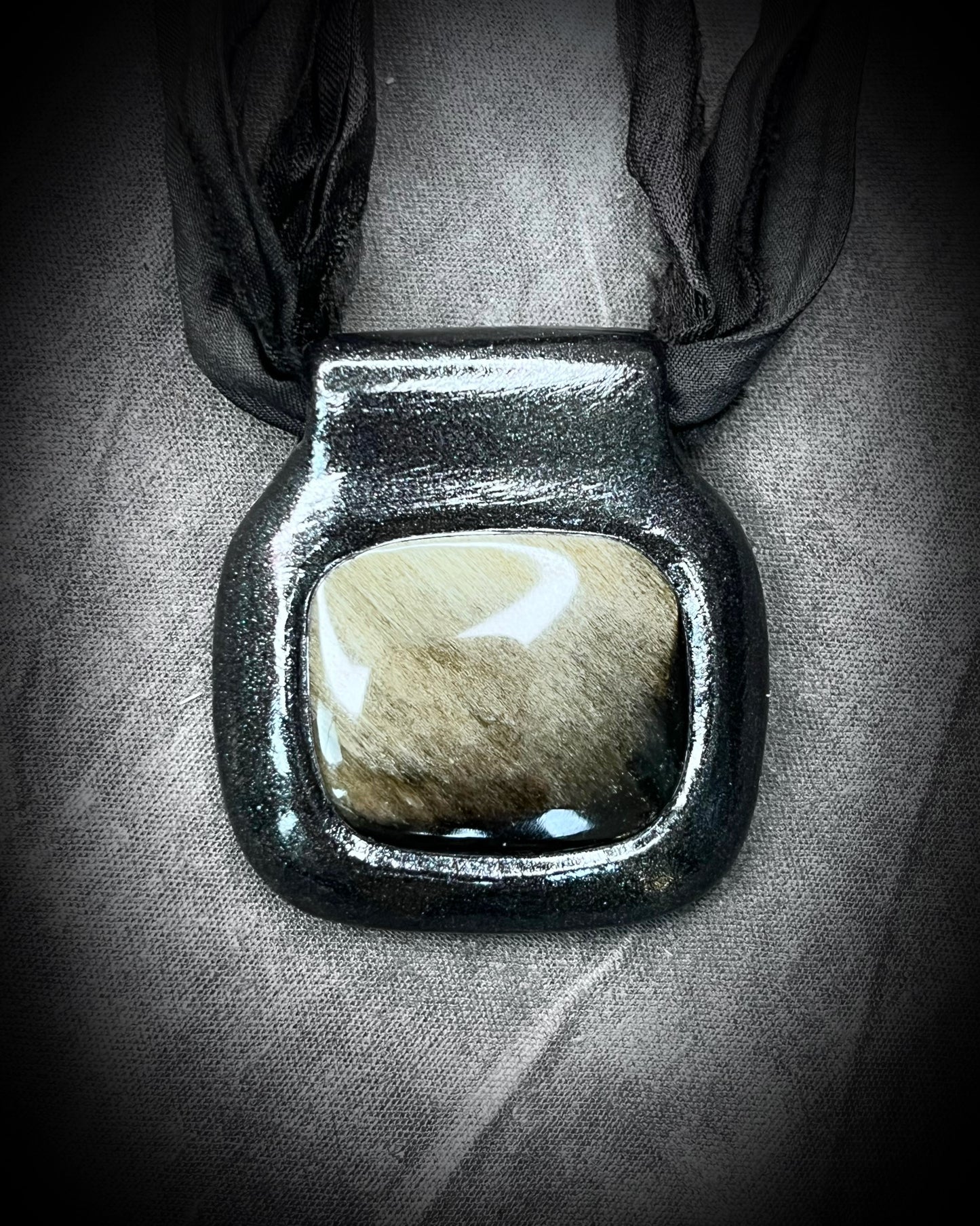 Gold Sheen Obsidian Handmade Talisman – Empower your inner strength with the gift of protective black crystal, perfect for healing and grounding energy.