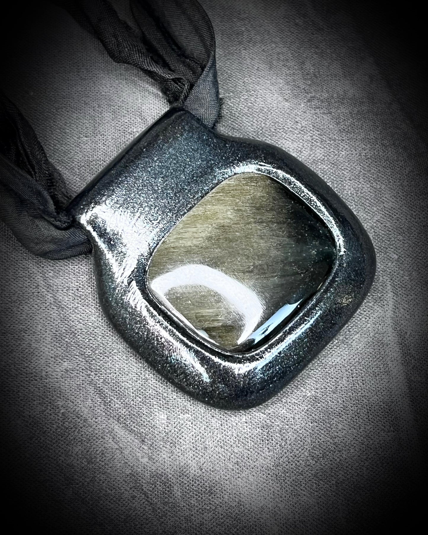 Gold Sheen Obsidian Handmade Talisman – Empower your inner strength with the gift of protective black crystal, perfect for healing and grounding energy.