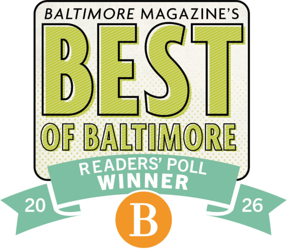 Baltimore Magazine 2026 Best of Baltimore Winner Badge Logo