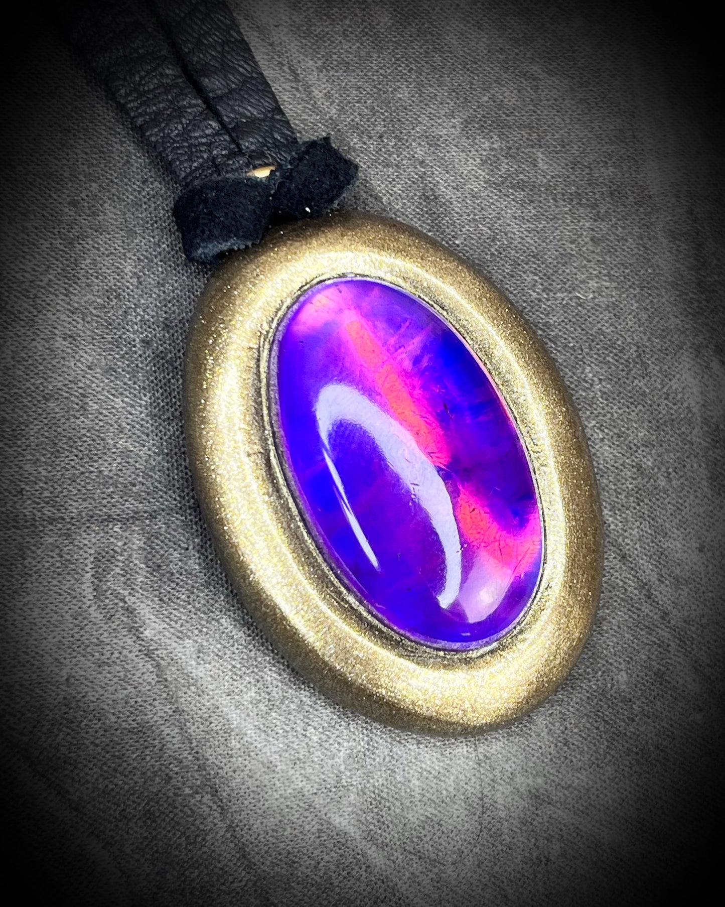 Amethyst Crystal Healing Handmade Talisman and Aquarius Zodiac Birthstone Jewelry on Recycled Silk