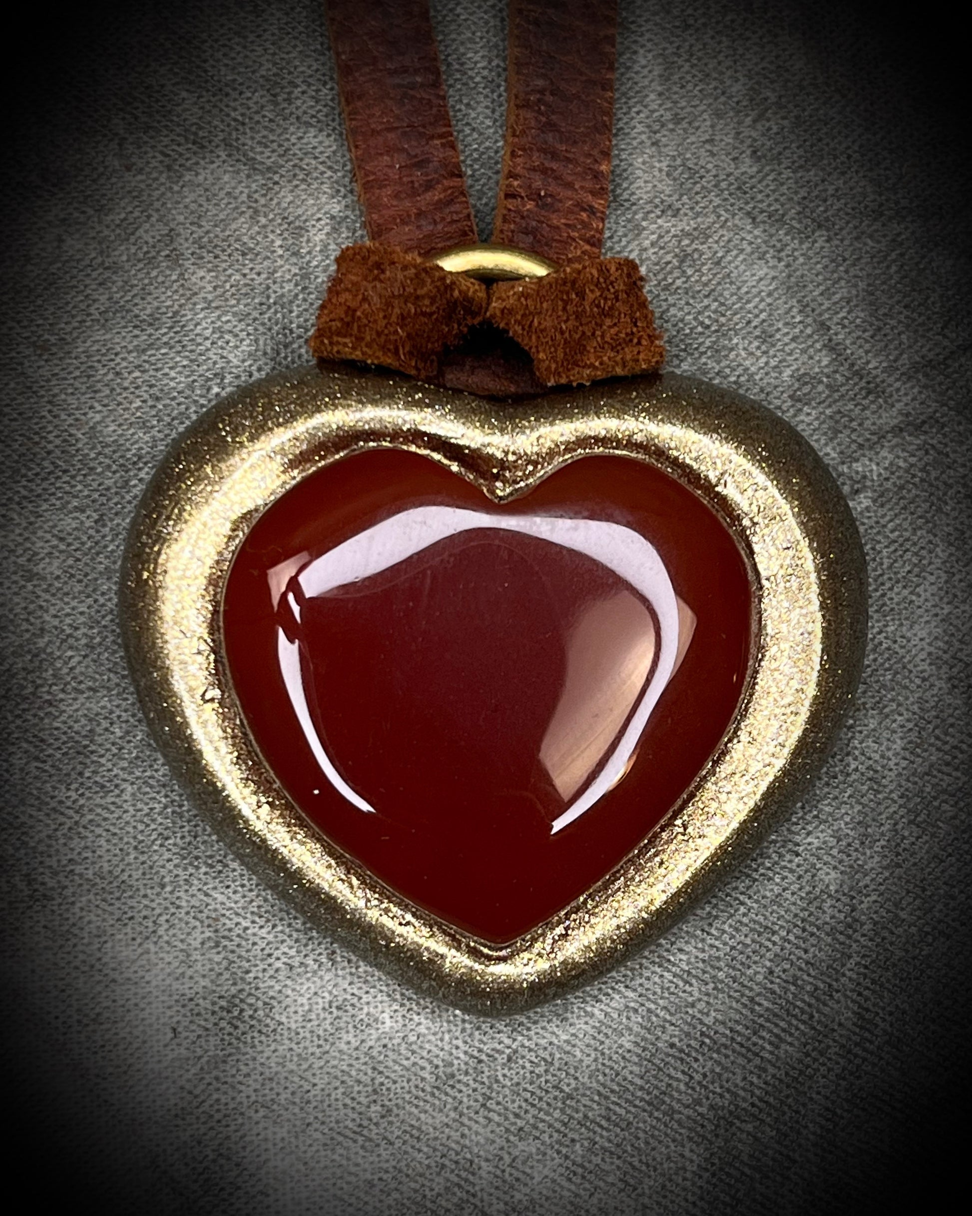 Carnelian crystal handmade heart shaped pendants. 2026 Crystal of the year gemstone talisman gift for her. 
