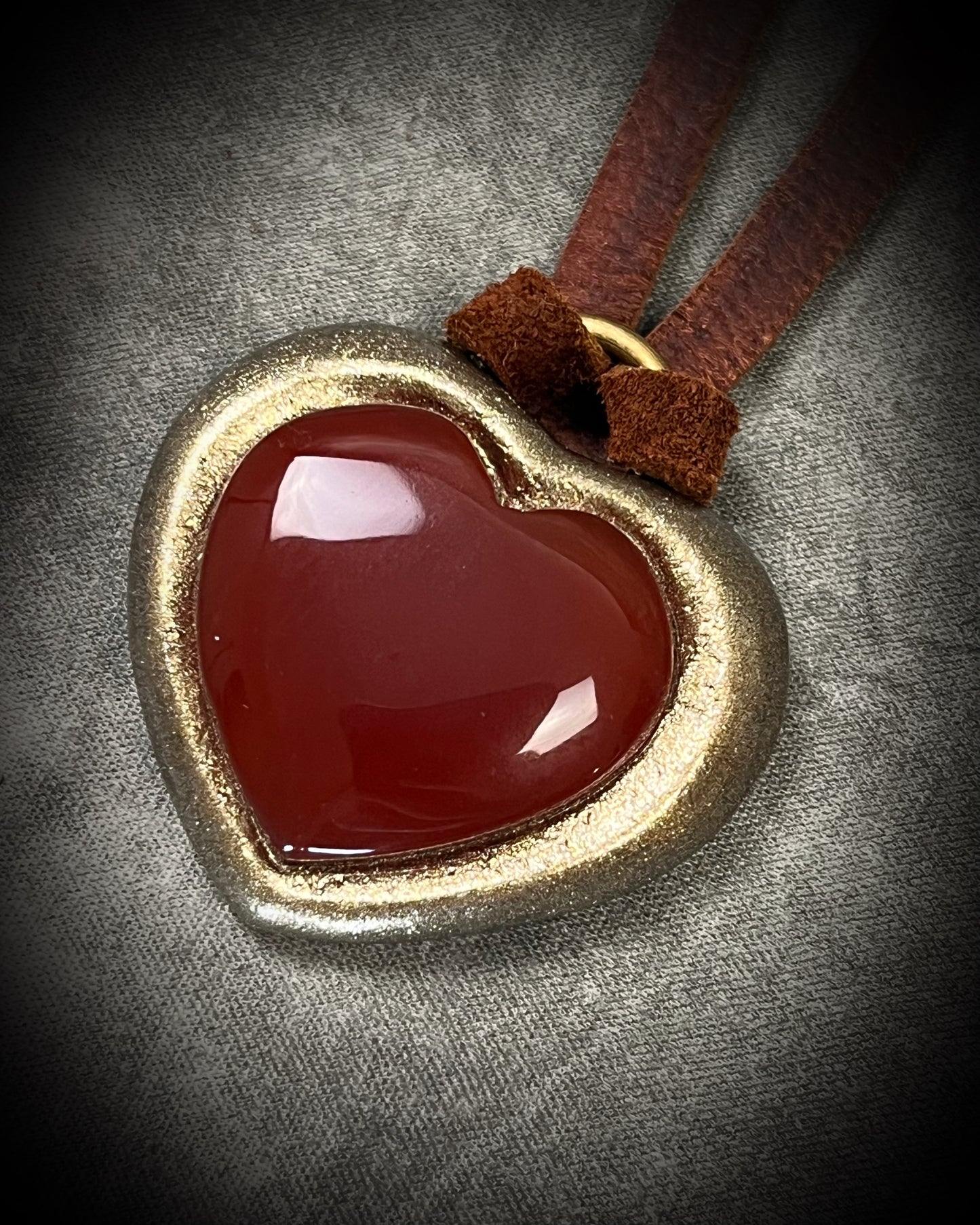Carnelian crystal handmade heart shaped pendants. 2026 Crystal of the year gemstone talisman gift for her. 