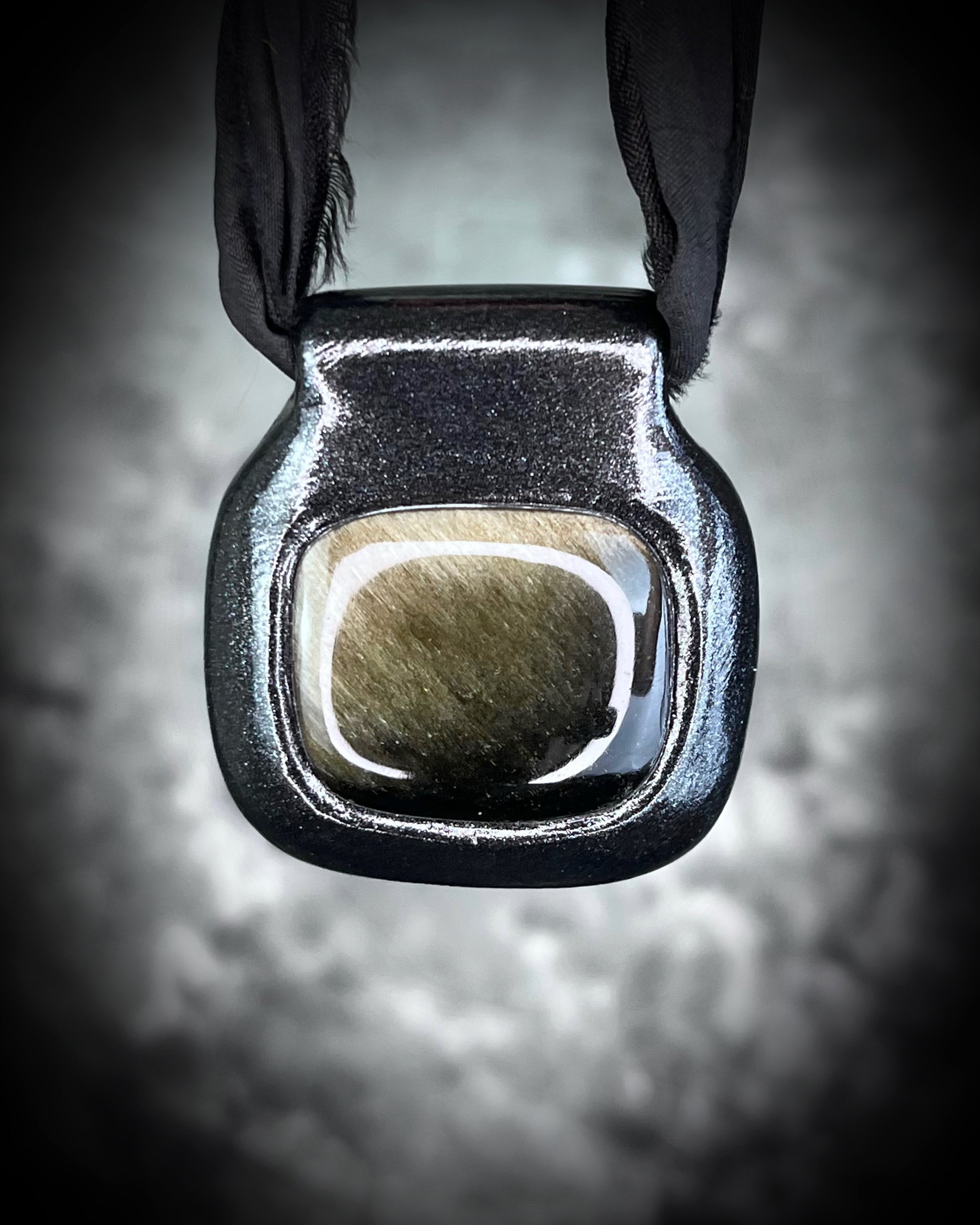 Gold Sheen Obsidian Handmade Talisman – Empower your inner strength with the gift of protective black crystal, perfect for healing and grounding energy.