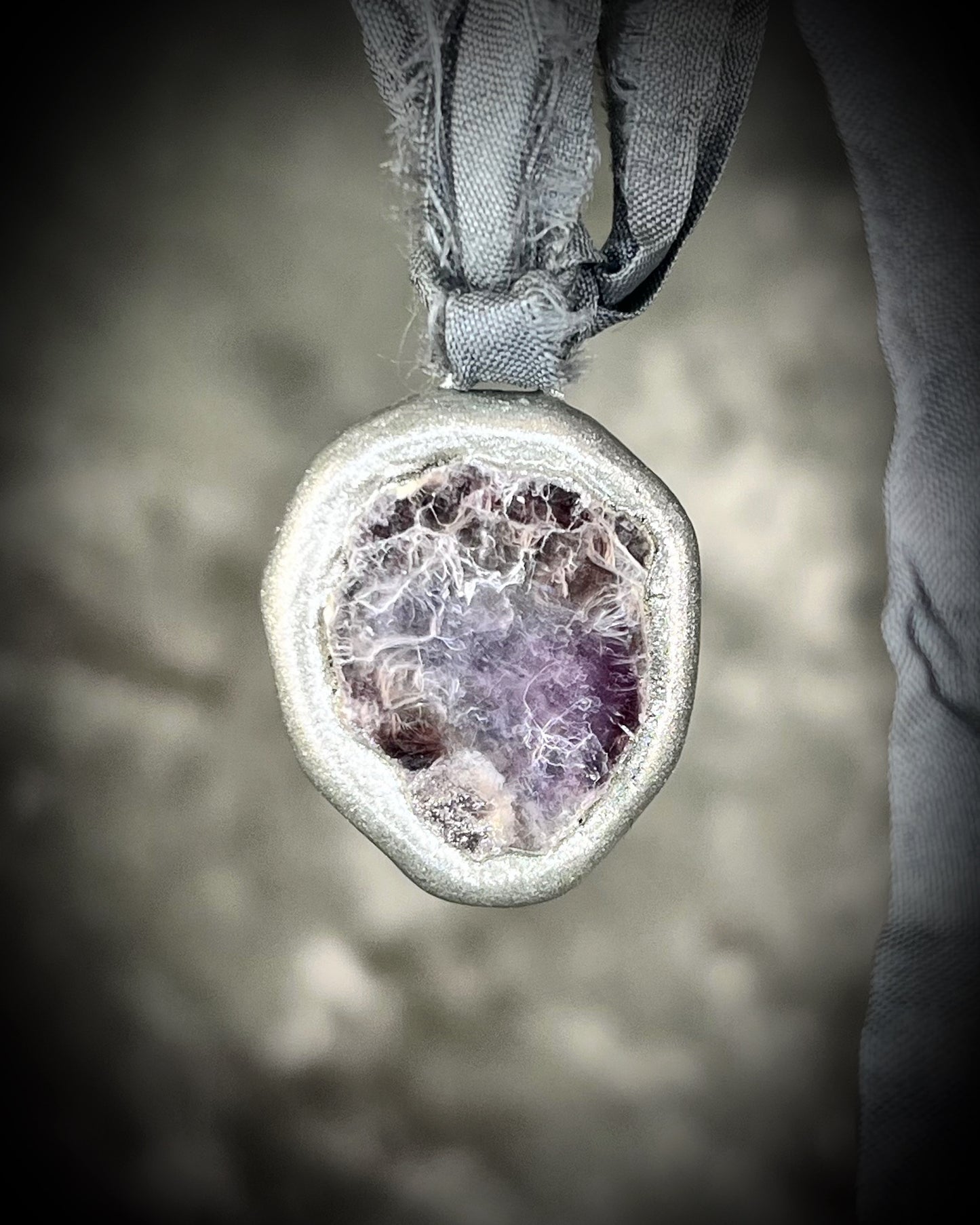 Lepidolite 2025 Crystal of the Year Handmade Calming Crystal Healing Charm for anti-anxiety, soothing energy.  Bag or purse charm, necklace or bracelet customizable jewelry!