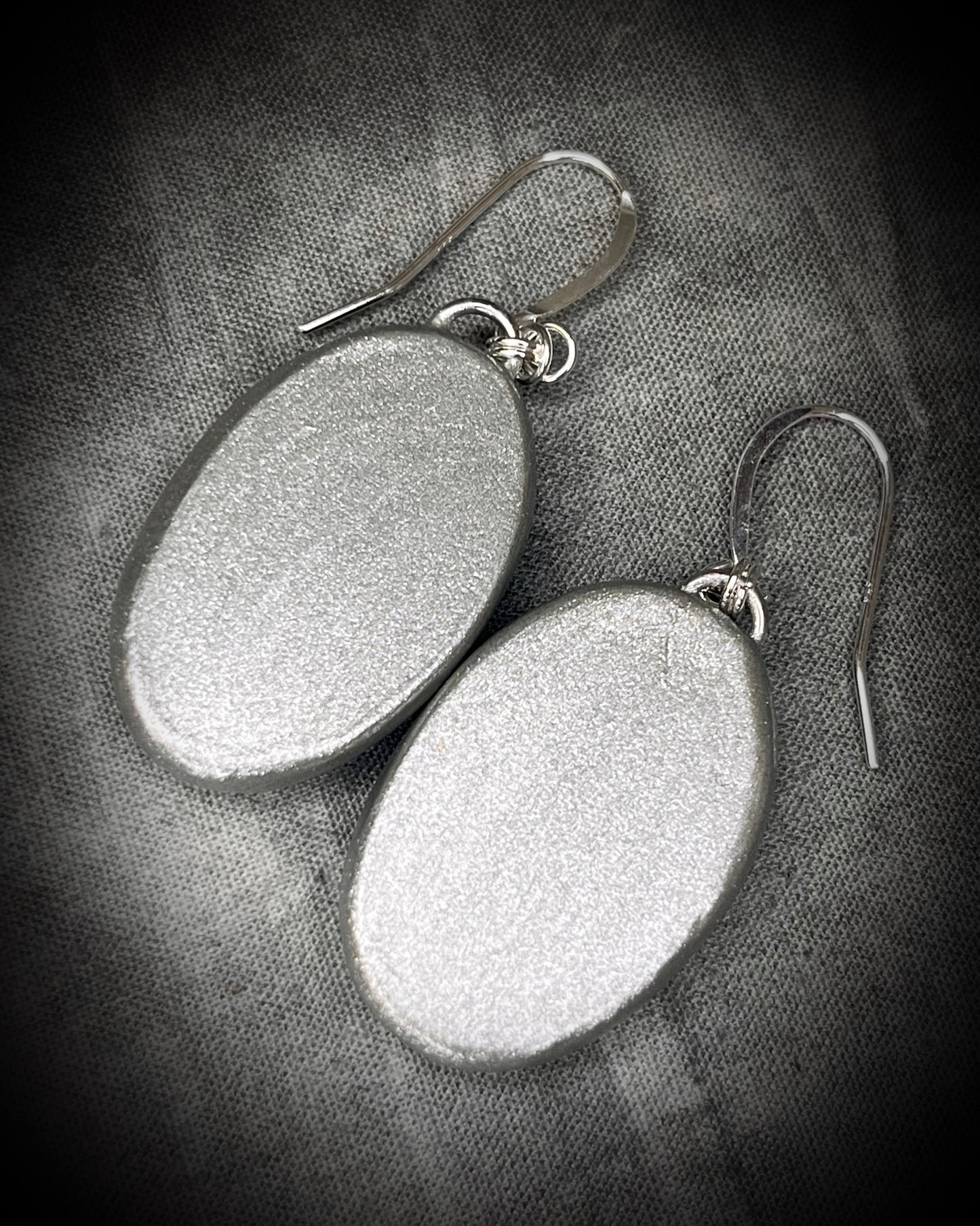 Dumortierite Gemstone Silver Earrings for wisdom and intuition. Deep Blue Crystal Statement Dangles