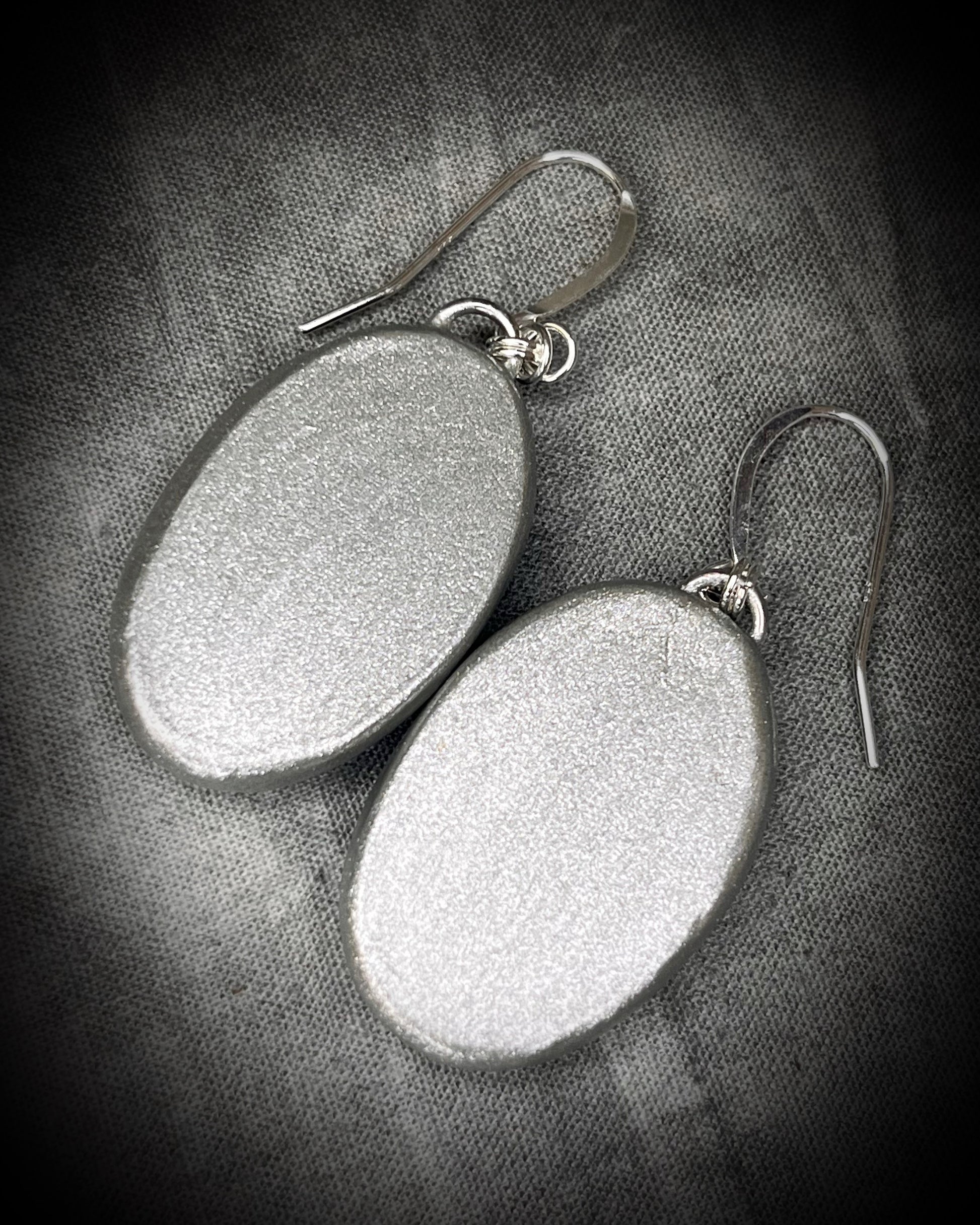 Dumortierite Gemstone Silver Earrings for wisdom and intuition. Deep Blue Crystal Statement Dangles