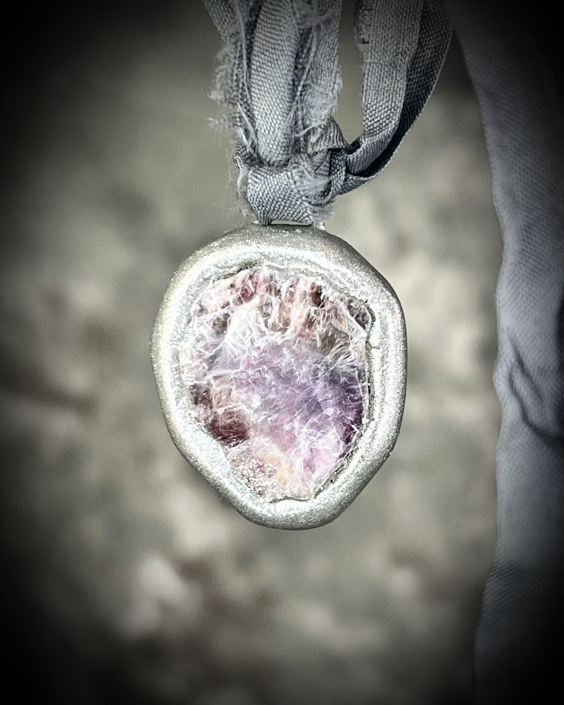 Lepidolite 2025 Crystal of the Year Handmade Calming Crystal Healing Charm for anti-anxiety, soothing energy.  Bag or purse charm, necklace or bracelet customizable jewelry!
