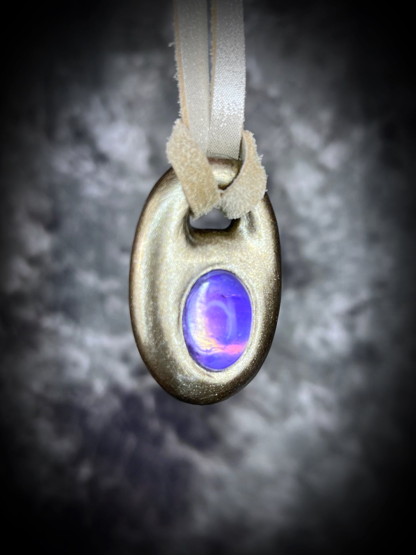 Handmade designer amethyst birthstone or bridal necklace for February & Aquarius. Customizable gold tone jewelry can be choker or pendant length.