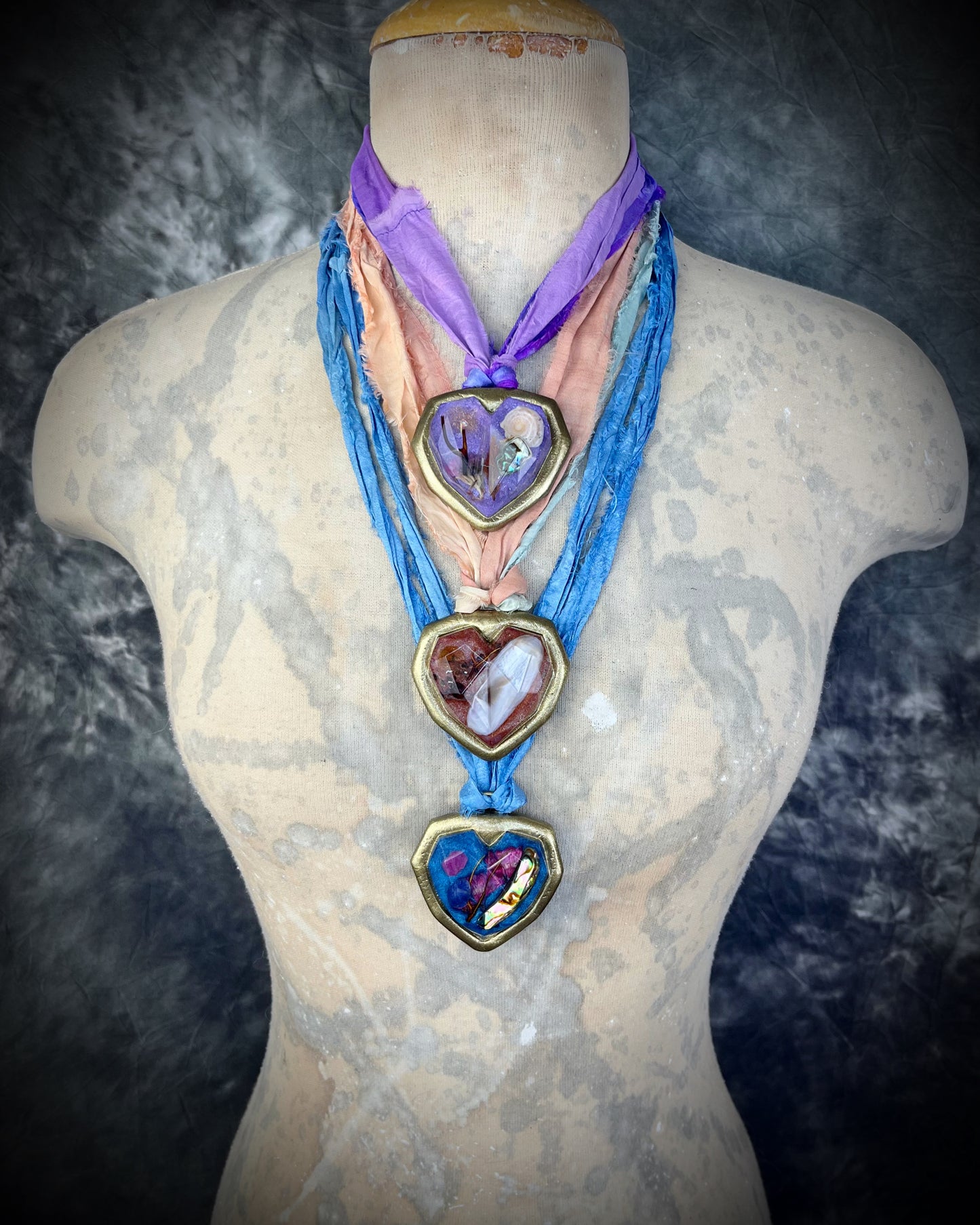 Sea Witches & Sirens: SEA WITCH_ MOONLIT LAVENDER: Collection by Become Spellbound x Lunar Spark Shop, Gift Set Necklace with Scented Roller Oil