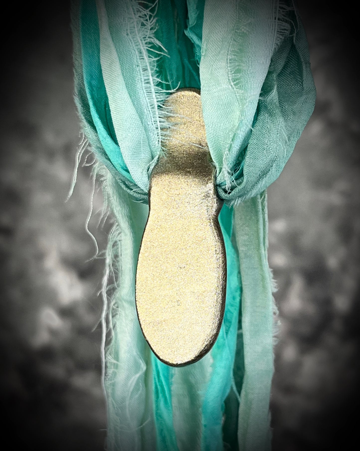 Green kyanite and opal gemstone faceted crystal healing heart chakra pendant on recycled silk.  Best travel jewelry for summer, festival or wedding