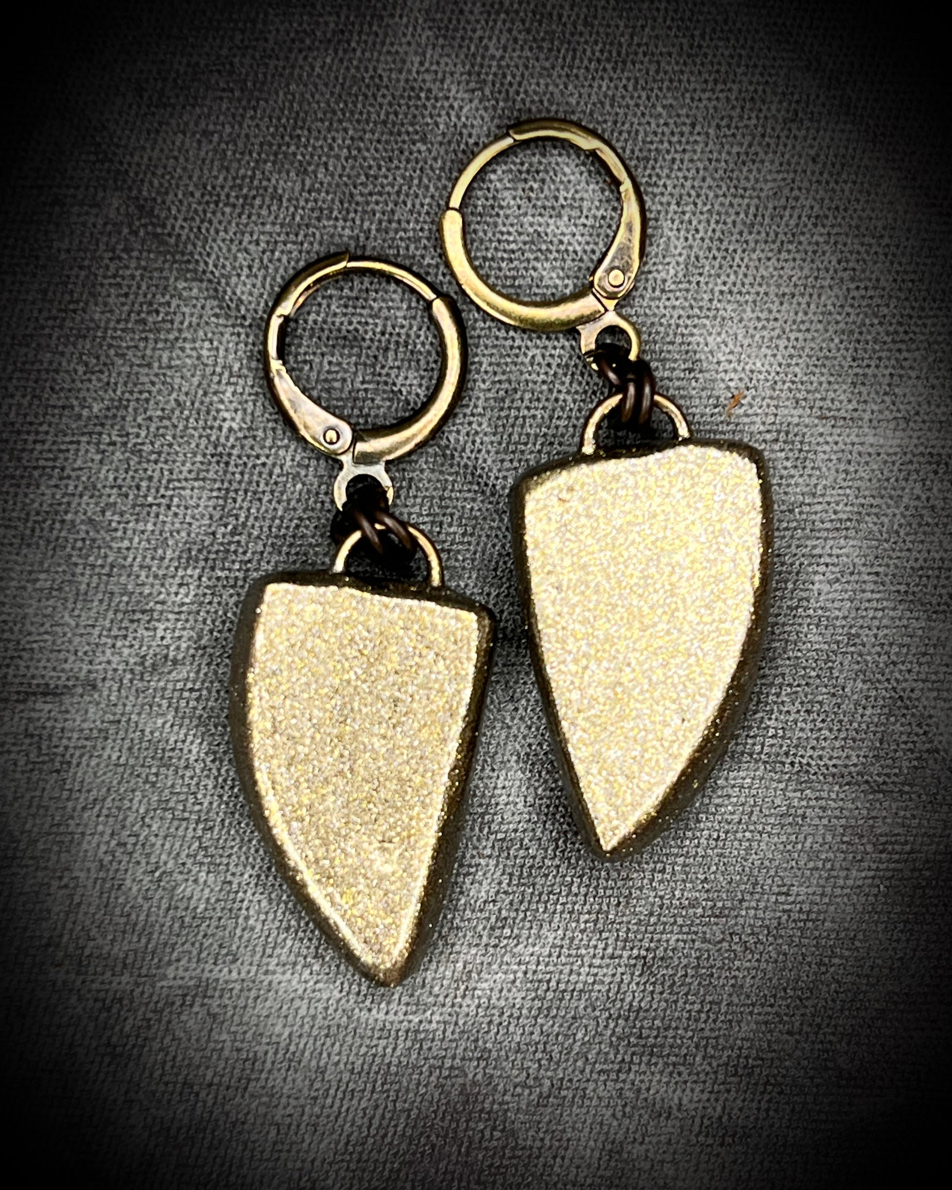 Malachite Dangle Earrings in Gold Finish - Earthy and Empowering Drop Earrings gift for her. Goddess inspired jewelry.