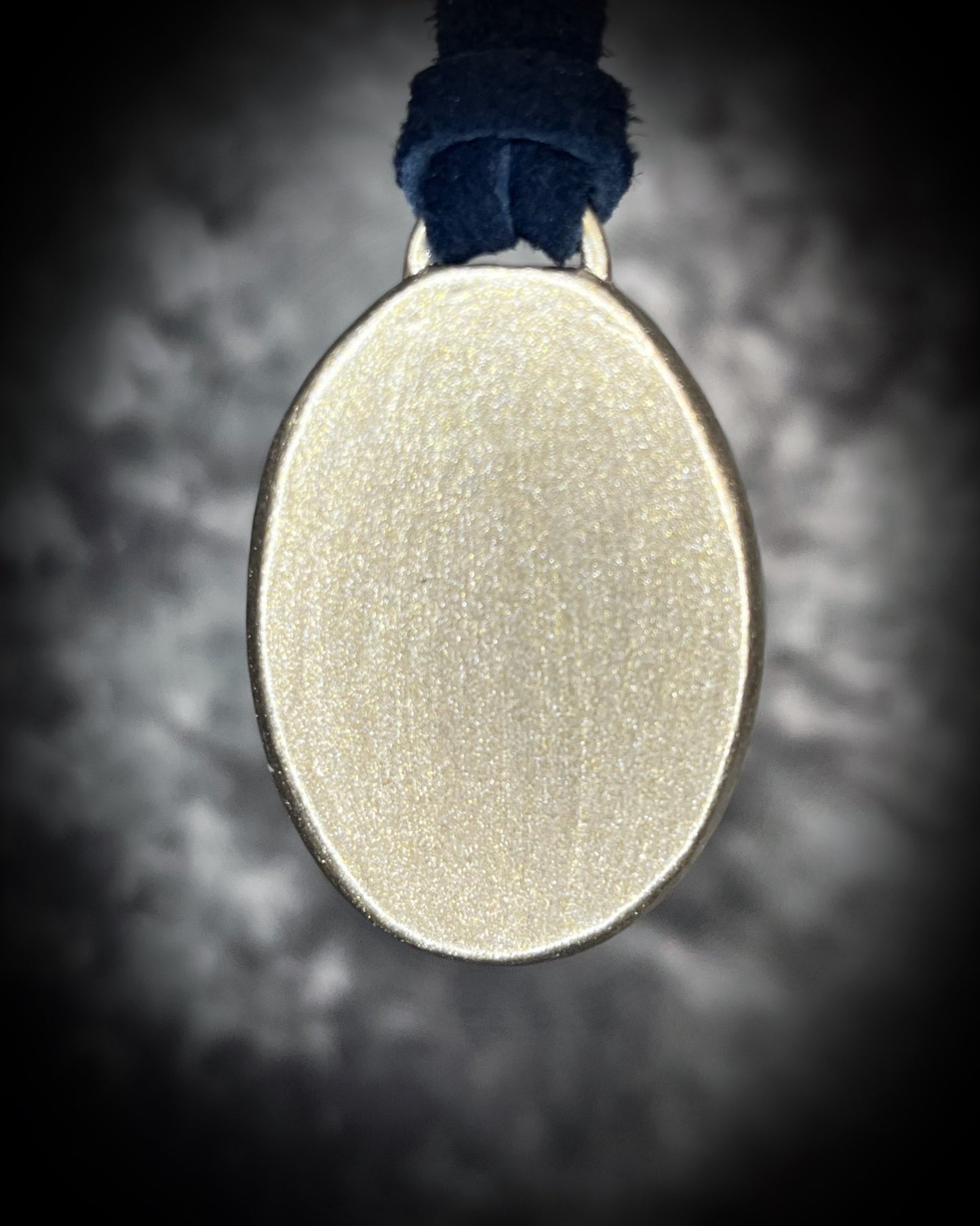 Opalescent amethyst crystal pendant in gold on black leather cord, gothic and mystical statement necklace, birthstone boho jewelry, handmade spiritual talisman.