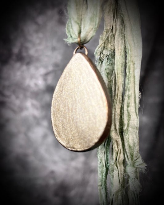 Sustainable festival jewelry Labradorite crystal healing handmade friendship necklaces or bag charm, recycled silk pendant accessory. Best jewelry for travel or vacation, summer jewelry.  