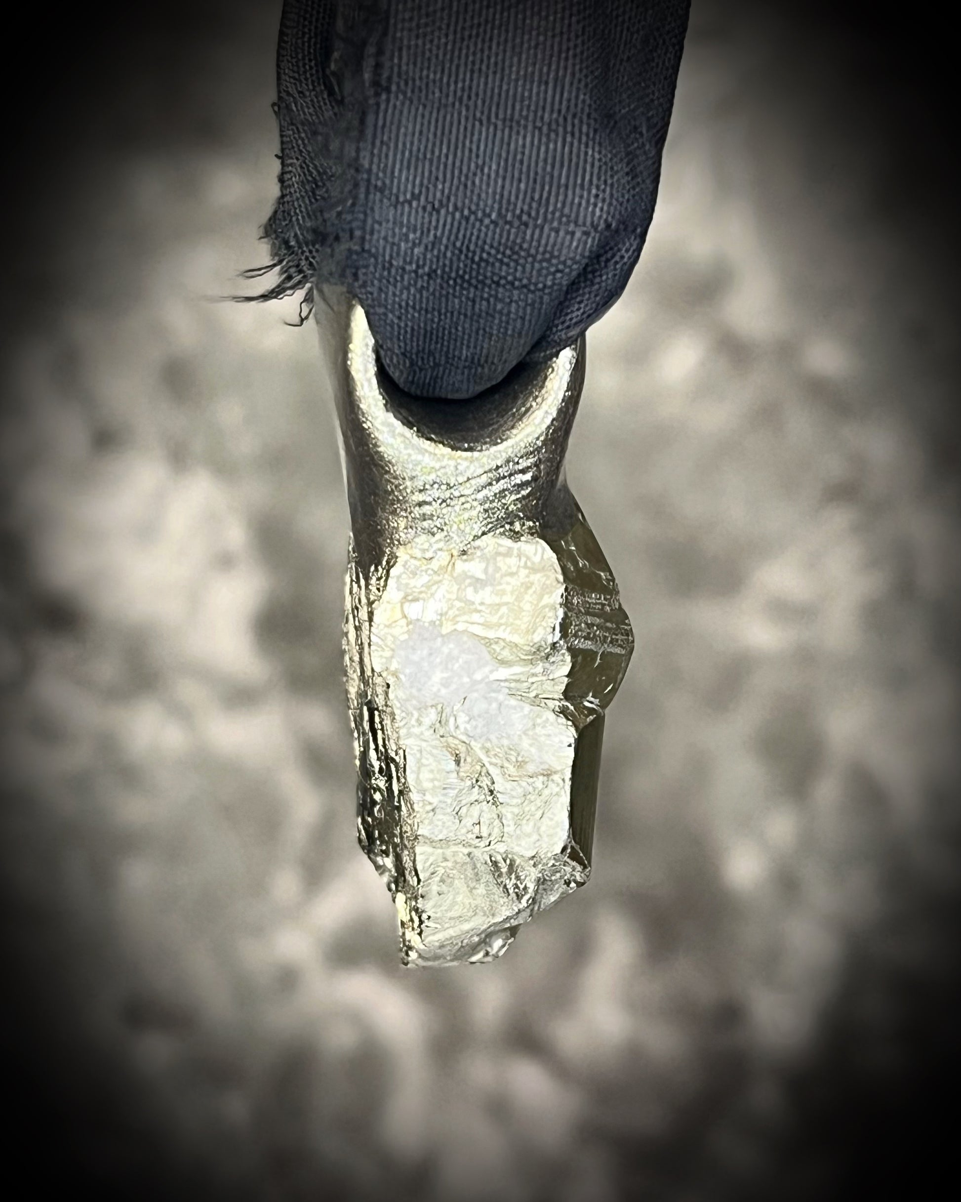 Pyrite manifestation and abundance talisman on recycled black silk - perfect holiday gift for her!