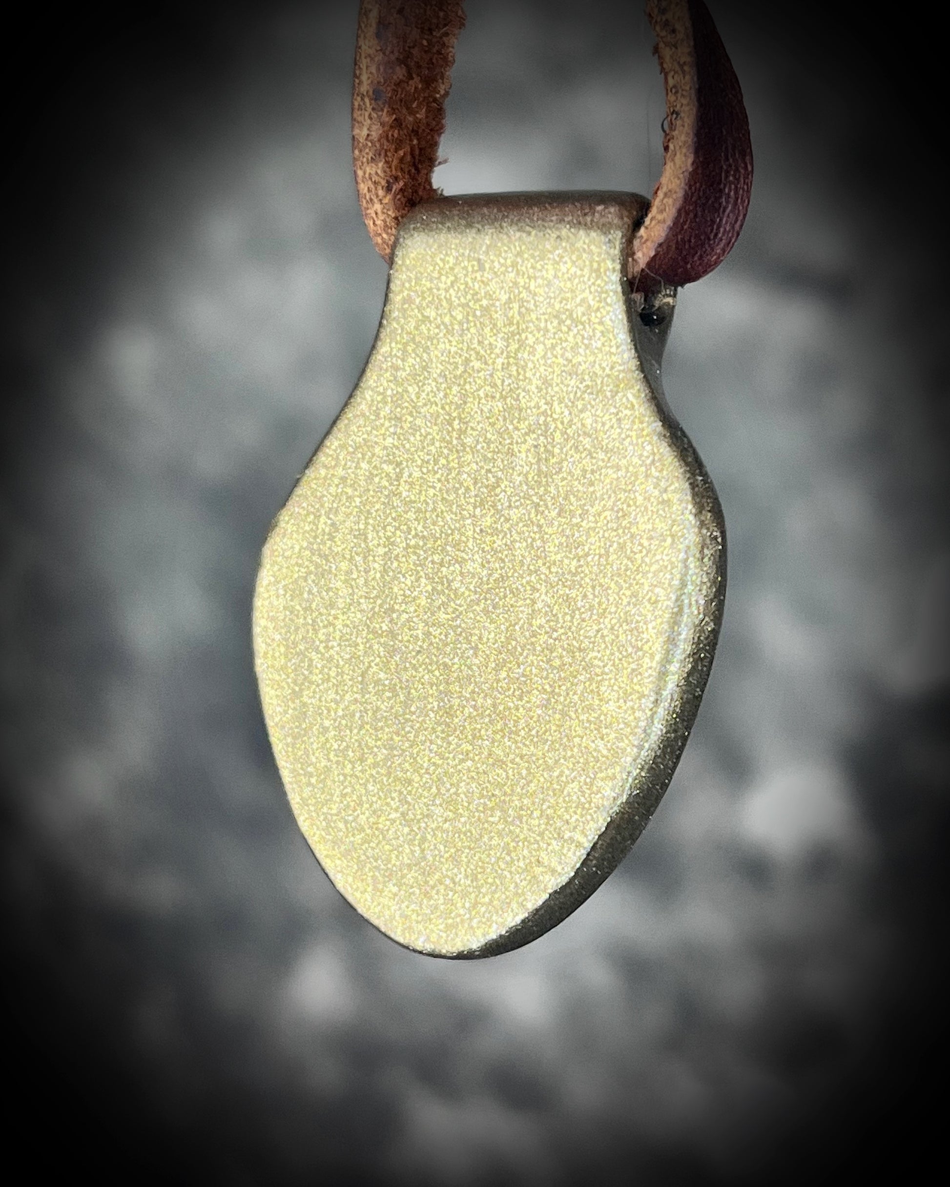 Red tigers eye holiday gift pendant in gold finish with brown leather. Handmade crystal talisman for courage and passion.