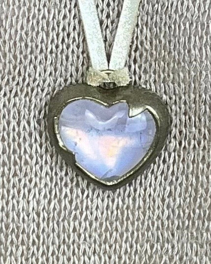 Rose Quartz crystal heart pendant necklace holiday gift for her 2025 in gold or silver finish on soft leather cord — romantic handmade crystal jewelry- 2025 holiday gift for her