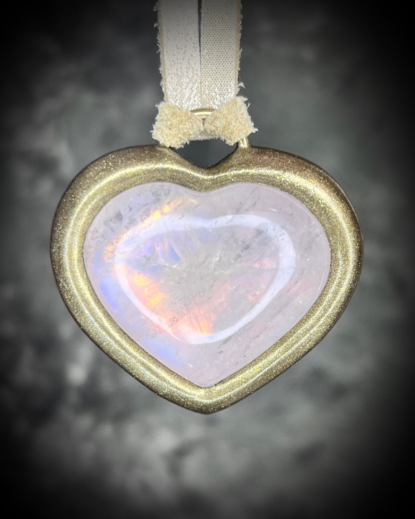 Rose Quartz crystal heart pendant necklace holiday gift for her 2025 in gold or silver finish on soft leather cord — romantic handmade crystal jewelry- 2025 holiday gift for her