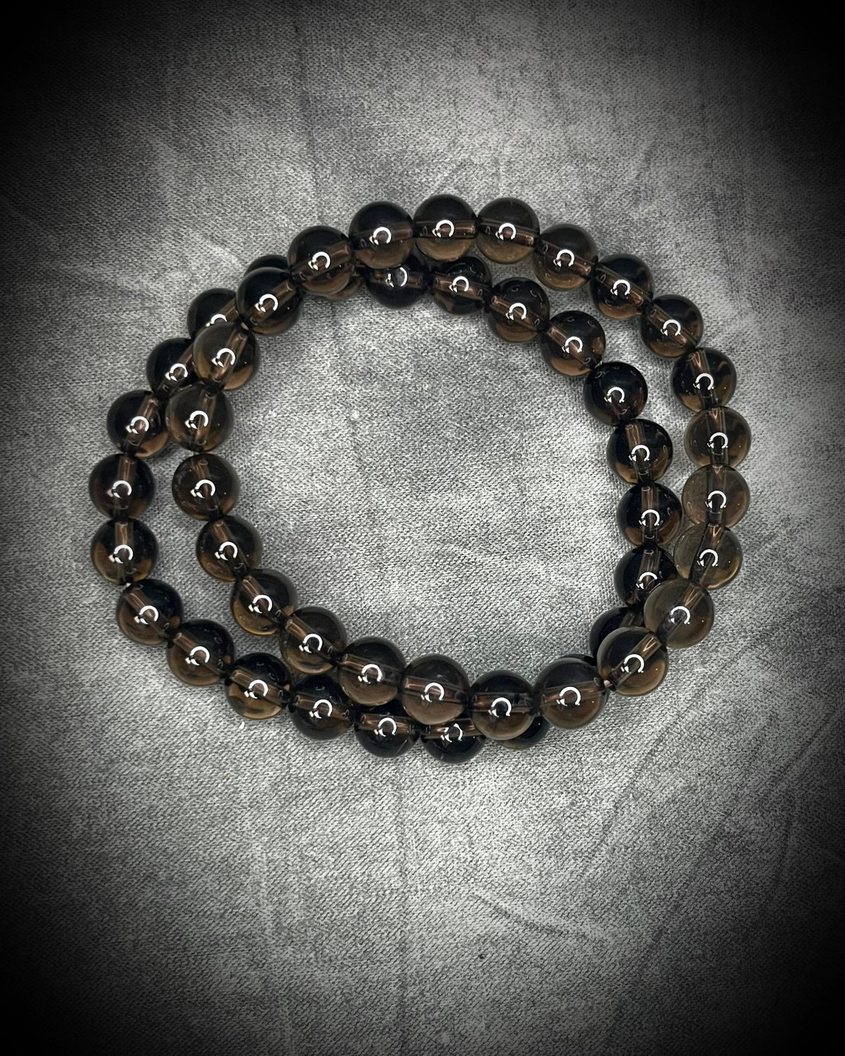 Smoky Quartz High Quality crystal healing beaded bracelets for protection, grounding, emf shielding and gemstone magic!  Crystal stacking bracelets for gifting and everyday magic.
