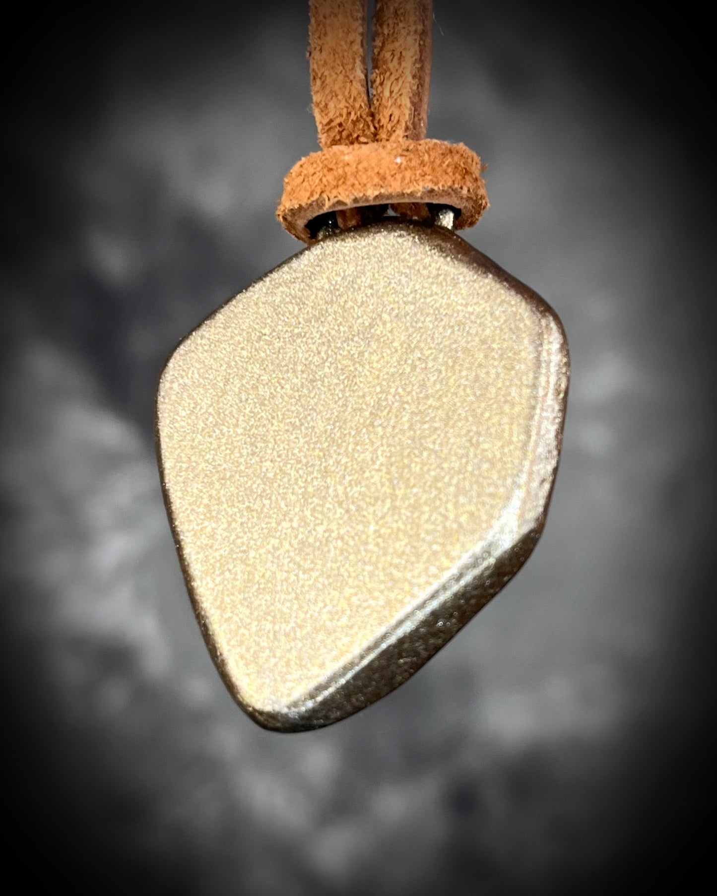 Vivid emerald green chunky dioptase crystal pendant handmade and set in a gold finish, hung from soft brown leather for an earthy, unisex vibe. Jewery for men or gift for her. Heart chakra jewelry.